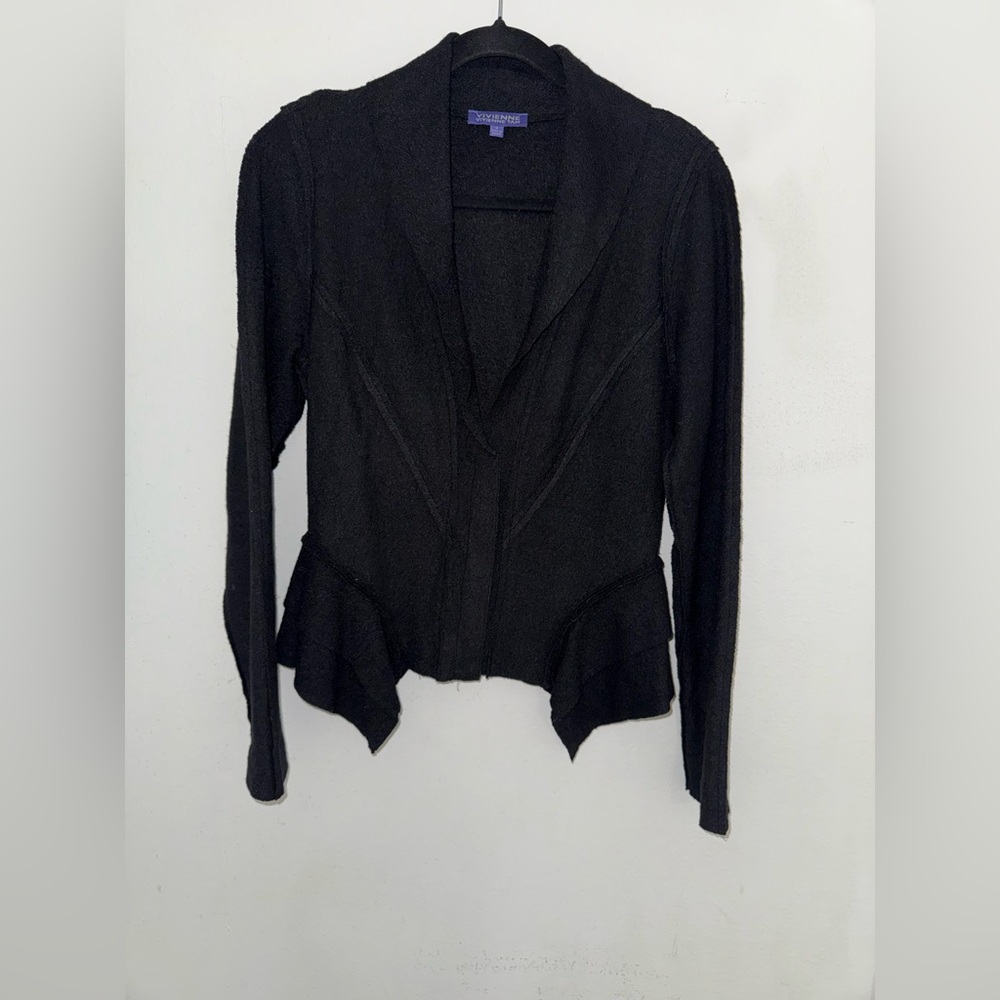 Vivienne Tam Wool Blend Structured Blazer Jacket